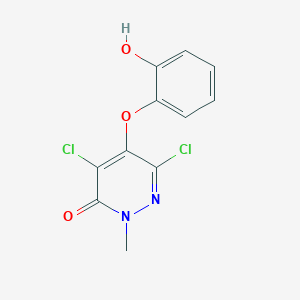 3(2H)-Pyridazinone, 4,6-dichloro-5-(2-hydroxyphenoxy)-2-methyl-