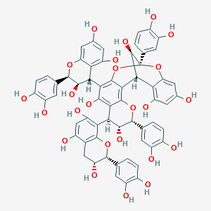 molecular formula C60H48O24 B1258307 异黄酮素 A-1 