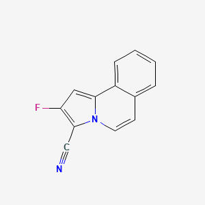 molecular formula C13H7FN2 B12583094 2-Fluoropyrrolo[2,1-A]isoquinoline-3-carbonitrile CAS No. 648418-50-2