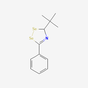 molecular formula C12H15NSe2 B12583109 3-tert-Butyl-5-phenyl-3H-1,2,4-diselenazole CAS No. 194937-37-6