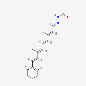 molecular formula C22H32N2O B1258312 Retinal acetylhydrazone CAS No. 61630-48-6