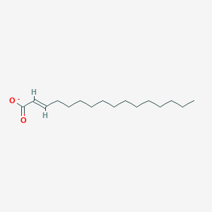 molecular formula C16H29O2- B1258313 (E)-hexadec-2-enoate 