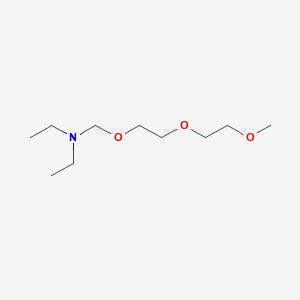 molecular formula C10H23NO3 B12583144 N-Ethyl-N-{[2-(2-methoxyethoxy)ethoxy]methyl}ethanamine CAS No. 602261-73-4