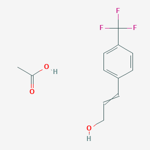 Acetic acid--3-[4-(trifluoromethyl)phenyl]prop-2-en-1-ol (1/1)