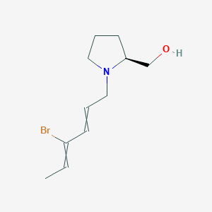 [(2S)-1-(4-Bromohexa-2,4-dien-1-yl)pyrrolidin-2-yl]methanol