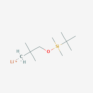 molecular formula C11H25LiOSi B12583197 lithium;tert-butyl-(2-methanidyl-2-methylpropoxy)-dimethylsilane CAS No. 289698-57-3