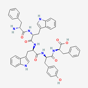 molecular formula C49H49N7O7 B12583214 D-Phenylalanyl-D-tryptophyl-D-tryptophyl-D-tyrosyl-D-phenylalanine CAS No. 644996-88-3