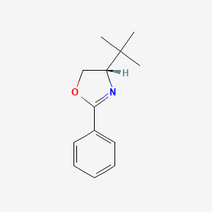 Oxazole, 4-(1,1-dimethylethyl)-4,5-dihydro-2-phenyl-, (4S)-