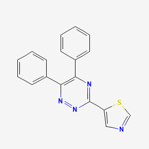 1,2,4-Triazine, 5,6-diphenyl-3-(5-thiazolyl)-