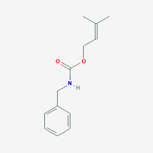 molecular formula C13H17NO2 B12583269 3-Methylbut-2-en-1-yl benzylcarbamate CAS No. 648910-18-3