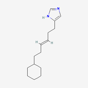 molecular formula C15H24N2 B1258329 5-[(E)-6-cyclohexylhex-3-enyl]-1H-imidazole 