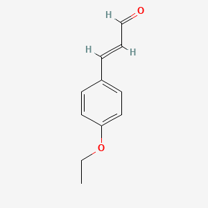 molecular formula C11H12O2 B12583326 3-(4-Ethoxyphenyl)prop-2-enal 