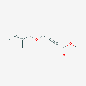 molecular formula C10H14O3 B12583335 Methyl 4-[(2-methylbut-2-en-1-yl)oxy]but-2-ynoate CAS No. 601465-71-8