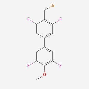 4-(Bromomethyl)-3,3',5,5'-tetrafluoro-4'-methoxy-1,1'-biphenyl