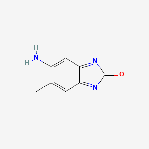 molecular formula C8H7N3O B1258336 5-Amino-6-methyl-2-benzimidazolone 