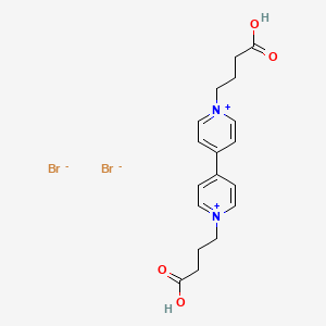 1,1'-Bis(3-carboxypropyl)-4,4'-bipyridin-1-ium dibromide