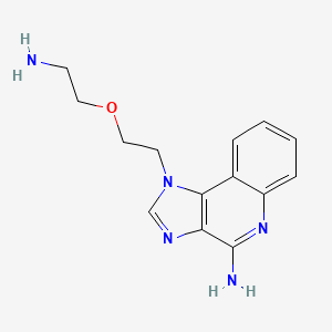 molecular formula C14H17N5O B12583365 1H-Imidazo[4,5-c]quinolin-4-amine, 1-[2-(2-aminoethoxy)ethyl]- CAS No. 436855-76-4