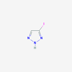 molecular formula C2H2IN3 B1258338 4-Iodo-1H-1,2,3-triazole 