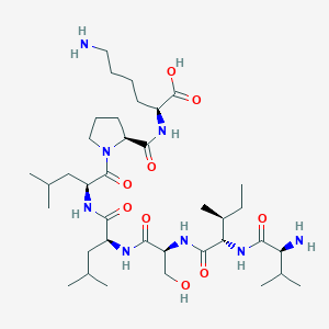 L-Lysine, L-valyl-L-isoleucyl-L-seryl-L-leucyl-L-leucyl-L-prolyl-