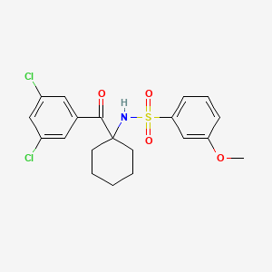 Benzenesulfonamide, N-[1-(3,5-dichlorobenzoyl)cyclohexyl]-3-methoxy-