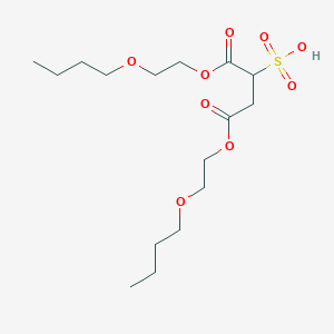 molecular formula C16H30O9S B12583419 1,4-bis(2-butoxyethoxy)-1,4-dioxobutane-2-sulfonic acid CAS No. 503475-18-1