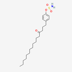 Sulfamic acid, 4-(4-oxohexadecyl)phenyl ester