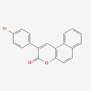 molecular formula C19H11BrO2 B12583479 2-(4-Bromophenyl)-3H-naphtho[2,1-b]pyran-3-one CAS No. 303205-70-1