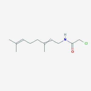 molecular formula C12H20ClNO B12583491 2-Chloro-N-(3,7-dimethylocta-2,6-dien-1-YL)acetamide CAS No. 627527-81-5