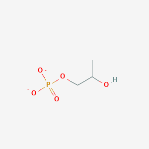 molecular formula C3H7O5P-2 B1258350 2-Hydroxypropyl phosphate(2-) 