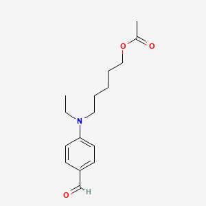 5-[Ethyl(4-formylphenyl)amino]pentyl acetate