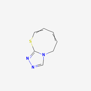 molecular formula C7H7N3S B12583516 5H-[1,2,4]Triazolo[3,4-b][1,3]thiazocine CAS No. 585528-63-8