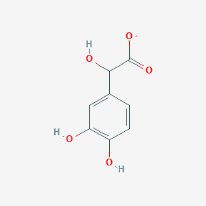 molecular formula C8H7O5- B1258352 3,4-二羟基扁桃酸 