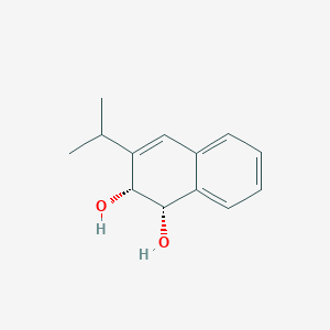 molecular formula C13H16O2 B12583531 1,2-Naphthalenediol, 1,2-dihydro-3-(1-methylethyl)-, (1S,2R)- CAS No. 500799-69-9