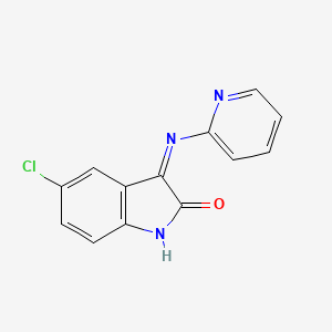 (3Z)-5-chloro-3-pyridin-2-ylimino-1H-indol-2-one