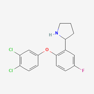 Pyrrolidine, 2-[2-(3,4-dichlorophenoxy)-5-fluorophenyl]-