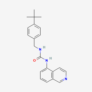 molecular formula C21H23N3O B12583600 1-(4-tert-Butyl-benzyl)-3-isoquinolin-5-yl-urea CAS No. 581810-01-7