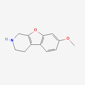 molecular formula C12H13NO2 B12583619 7-Methoxy-1,2,3,4-tetrahydro[1]benzofuro[2,3-c]pyridine CAS No. 263544-13-4