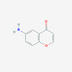 molecular formula C9H7NO2 B1258362 6-amino-4H-chromen-4-one CAS No. 98589-40-3