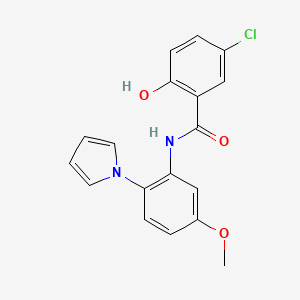 5-Chloro-2-hydroxy-N-[5-methoxy-2-(1H-pyrrol-1-yl)phenyl]benzamide