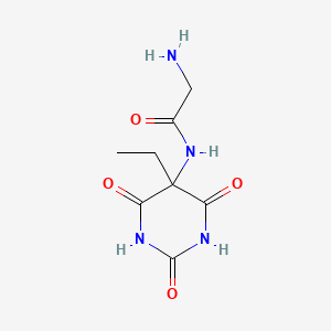 N-(5-Ethyl-2,4,6-trioxohexahydro-5-pyrimidinyl)glycinamide