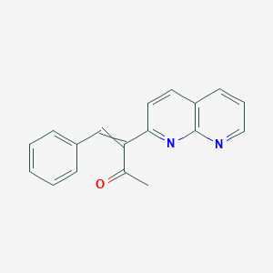 3-(1,8-Naphthyridin-2-yl)-4-phenylbut-3-en-2-one