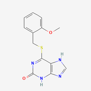 6-[(2-methoxyphenyl)methylsulfanyl]-9H-purin-2-ol