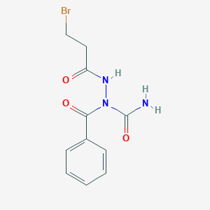 molecular formula C11H12BrN3O3 B1258366 3-Bromopropionylamino benzoylurea 