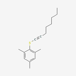 1,3,5-Trimethyl-2-[(oct-1-yn-1-yl)sulfanyl]benzene