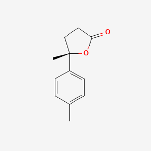 2(3H)-Furanone, dihydro-5-methyl-5-(4-methylphenyl)-, (5S)-