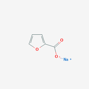 molecular formula C5H3NaO3 B1258373 Sodium furan-2-carboxylate CAS No. 17256-62-1