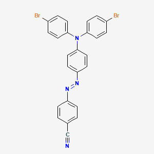 molecular formula C25H16Br2N4 B12583740 4-[(E)-{4-[Bis(4-bromophenyl)amino]phenyl}diazenyl]benzonitrile CAS No. 648901-13-7