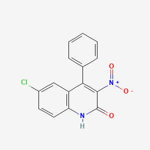 6-Chloro-3-nitro-4-phenyl-quinolin-2-ol