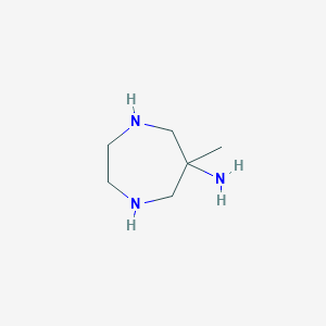 molecular formula C6H15N3 B1258379 6-Methyl-1,4-diazepan-6-amine CAS No. 869482-93-9