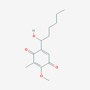 5-(1-Hydroxyhexyl)-2-methoxy-3-methylcyclohexa-2,5-diene-1,4-dione